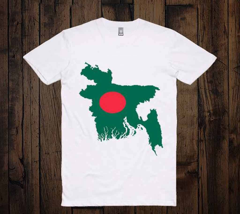  Bangladesh Map Half Sleeve T-shirt
