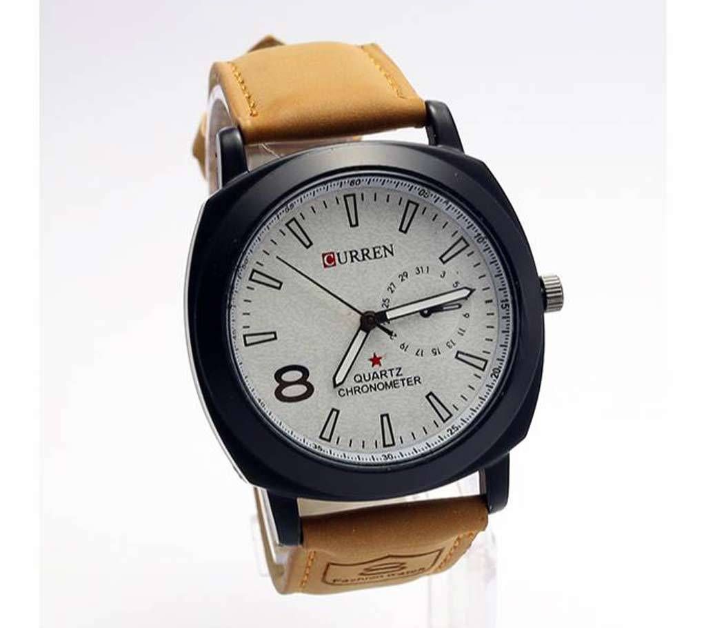 Leather Analog Watch