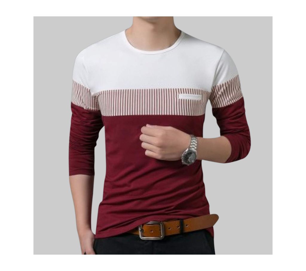 Multi Color Cotton Full Sleeve T Shirt For Men 