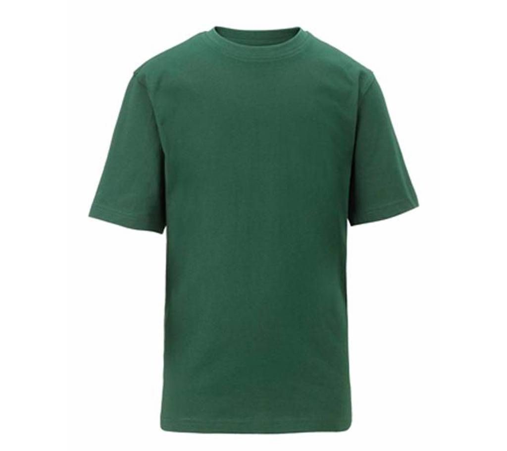 Gents Round Neck Green Color T-Shirt