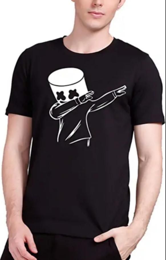 Dance Designed Short Sleeve T-shirt For Men