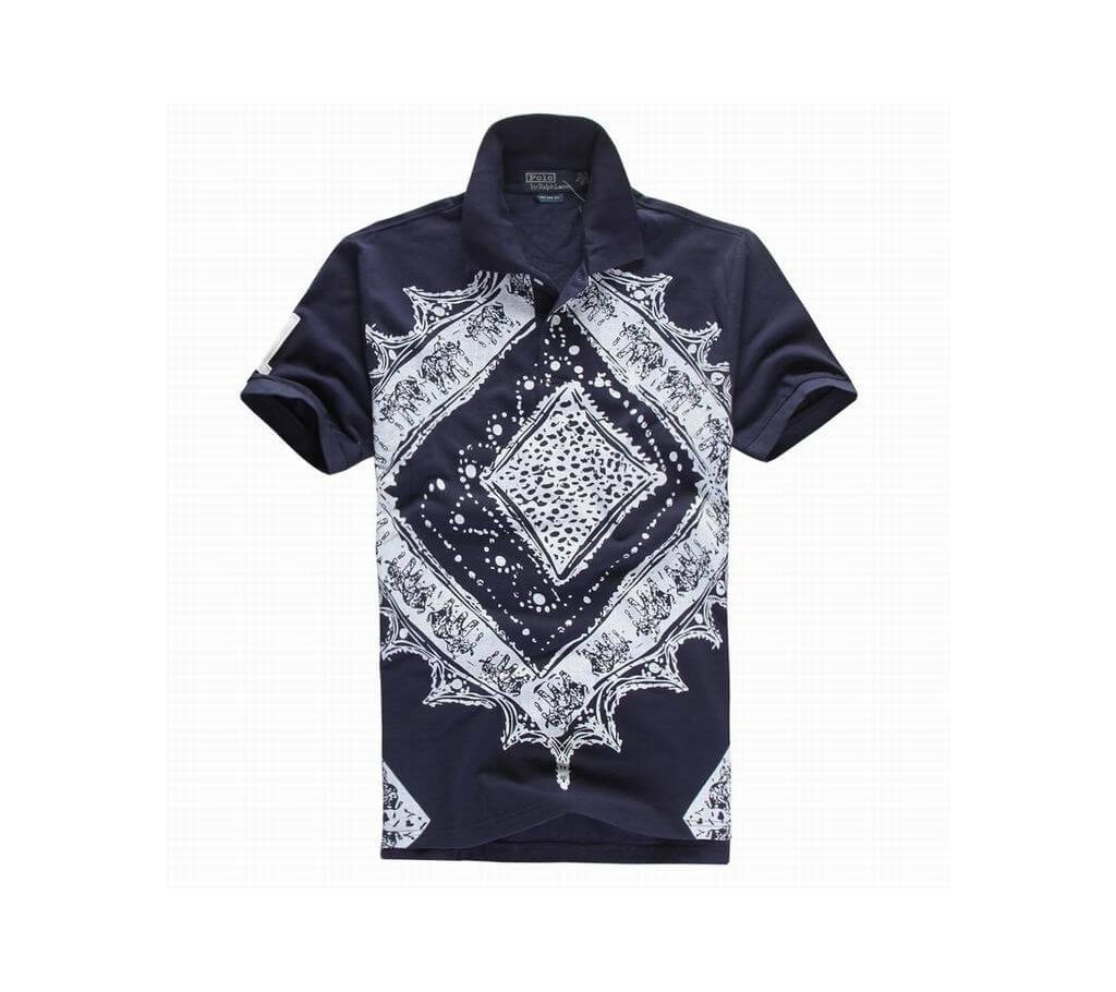 Mens Polo T-shirt Navy blue