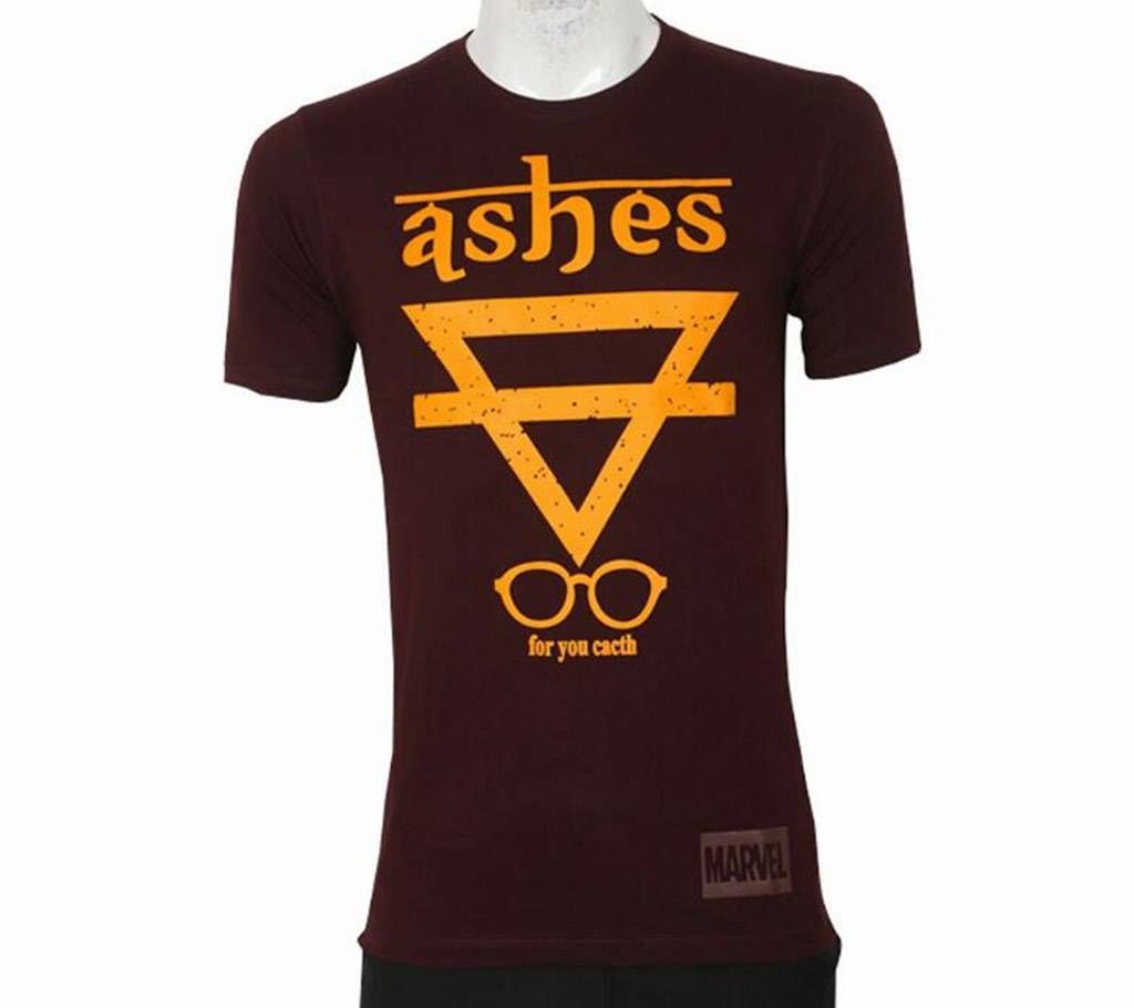 Ashes Half Sleeve Cotton T-Shirt