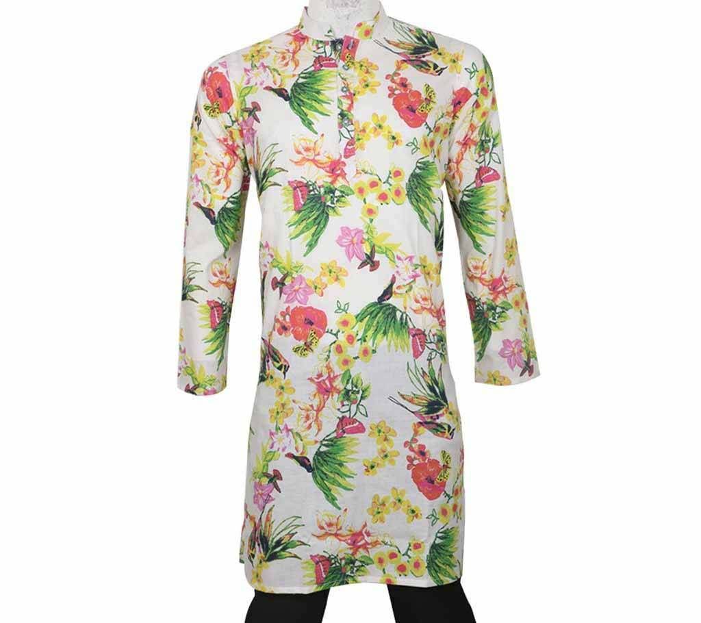 Menz China Cotton Semi Long Panjabi