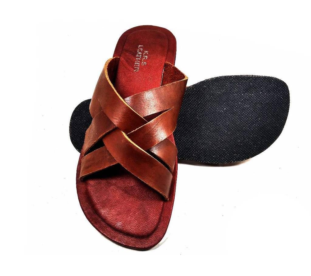 LEATHER leather sandal for men 