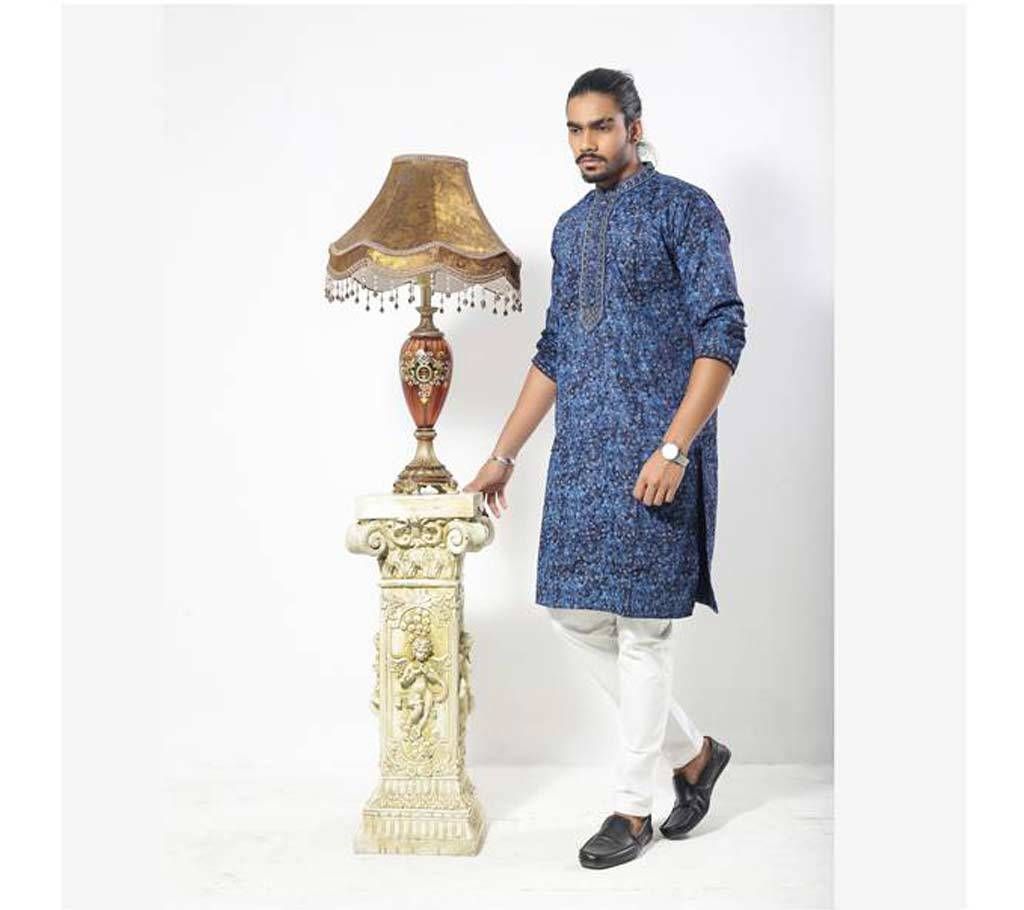 Indian Pure Cotton Printed Panjabi
