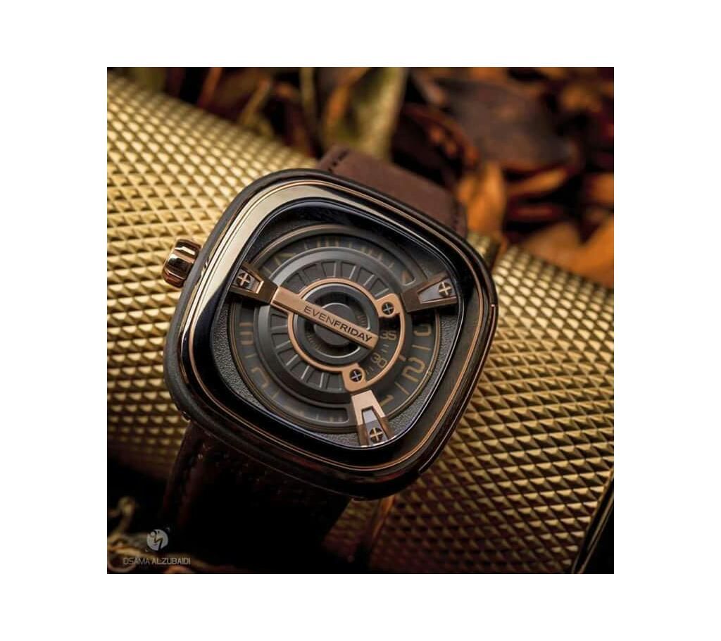 leather belt watch 