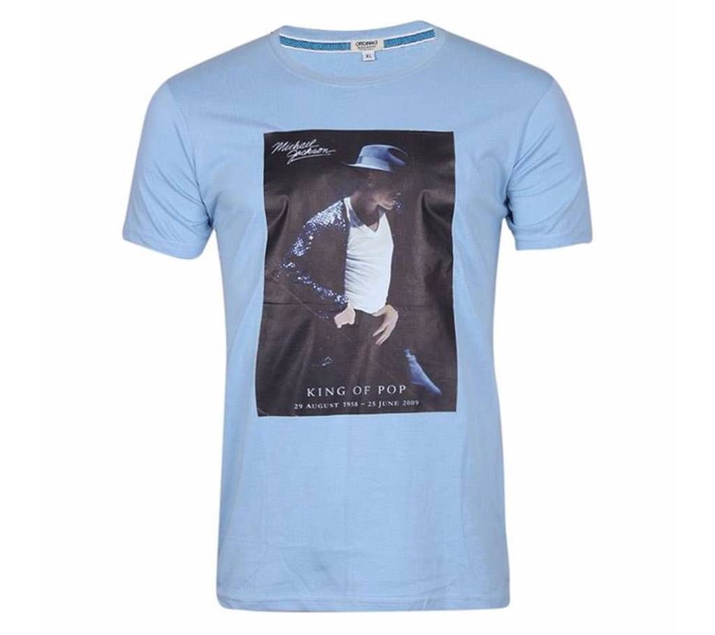 Michael Jackson printed round neck half sleeve gents t-shirt 