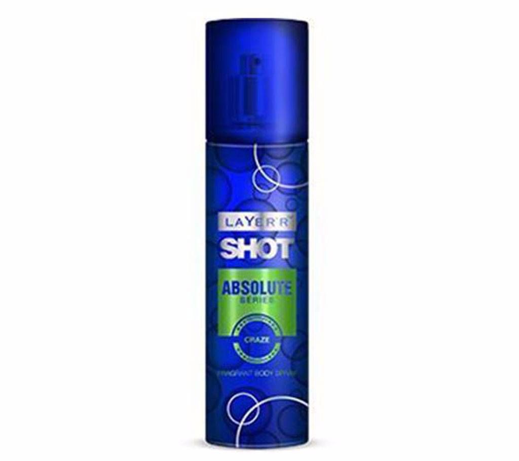 Layer Shot Absolute Series Craze Body Spray For Men