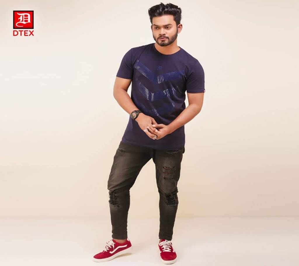 mens tshirt logo navy