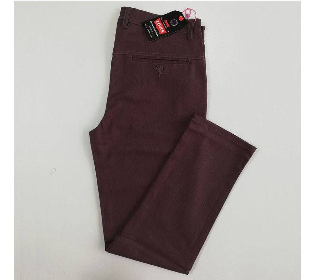 Levis Maroon Stretch Chinos- CAP
