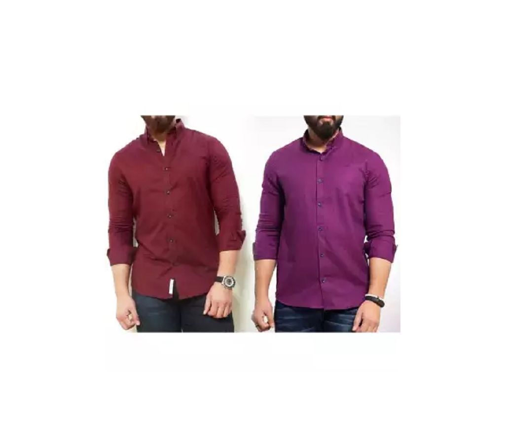 Full Sleeve Indian Cotton Shirt combo offer