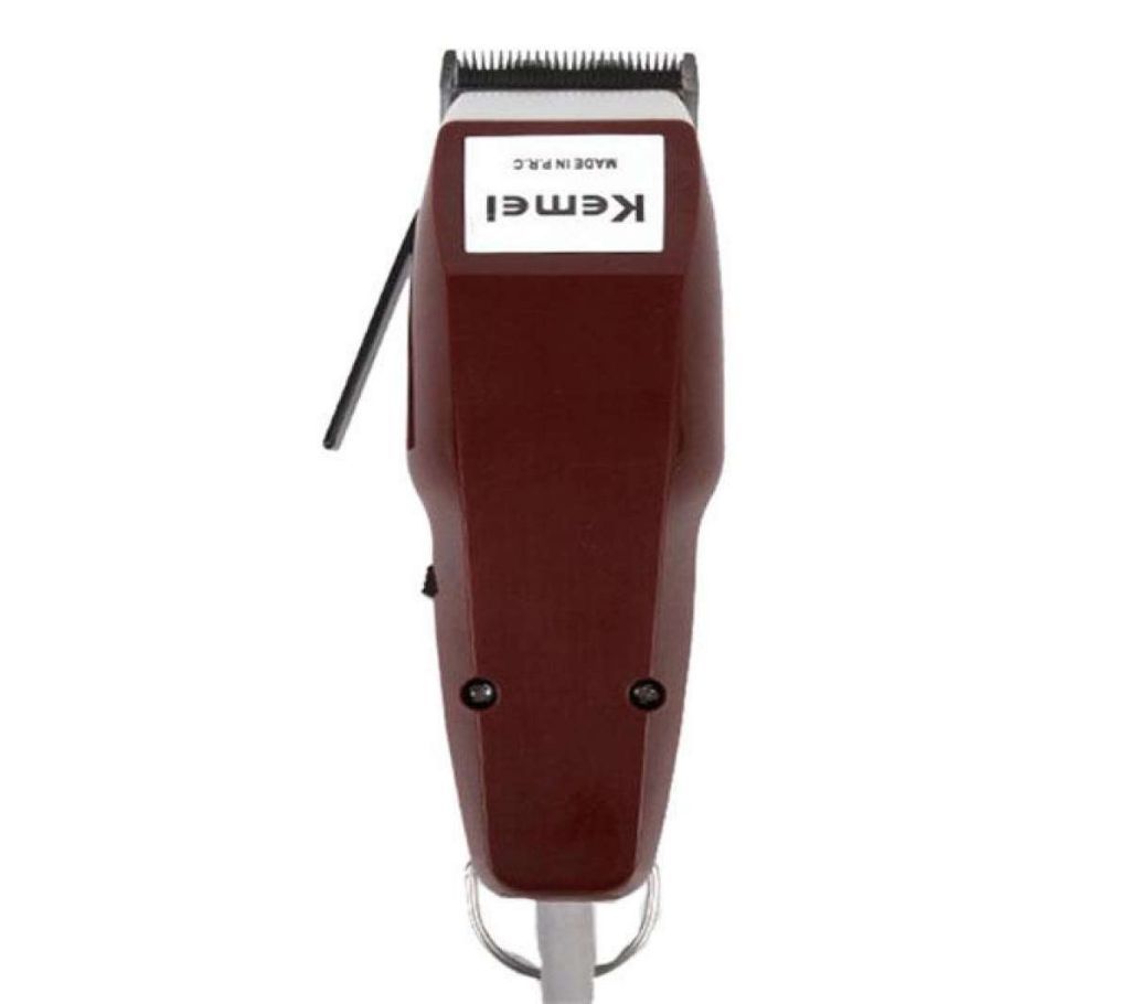 KM-1400 Professional Wired Electric Hair Clippers - Red