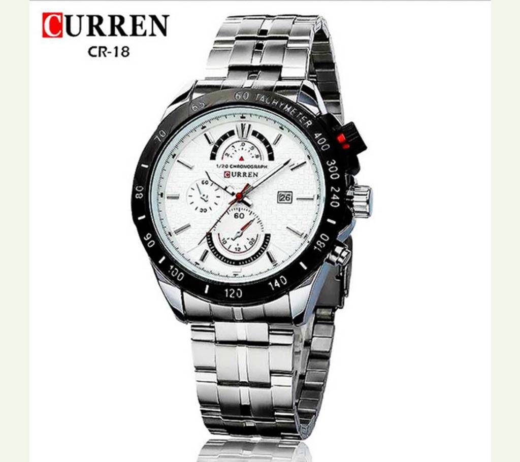 Curren 8148 Stainless Steel Men Wrist Quartz Watch