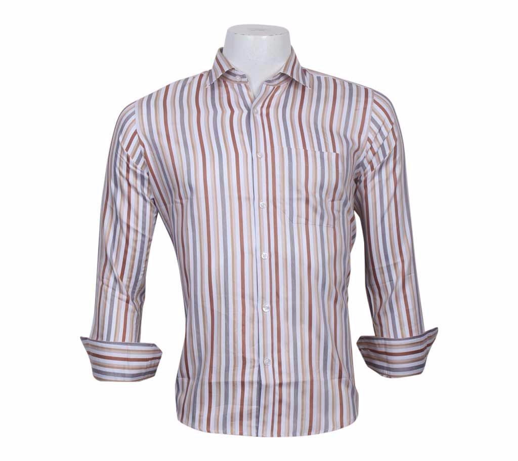 menz full sleeve cotton striped shirt