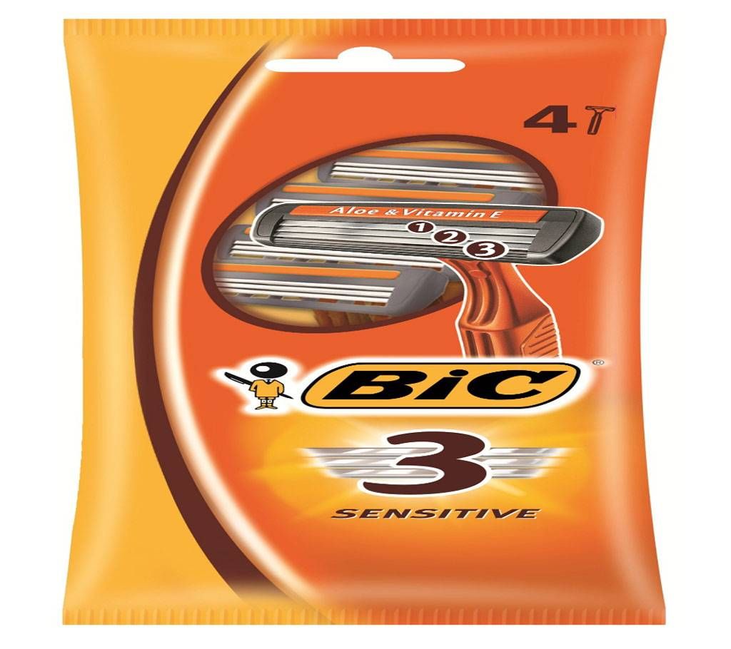 BIC 3 Sensitive Razor - 4pc pack