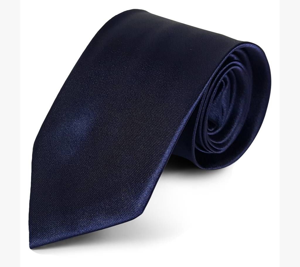 Stylish Navy Blue Silk Tie - 0240TIE