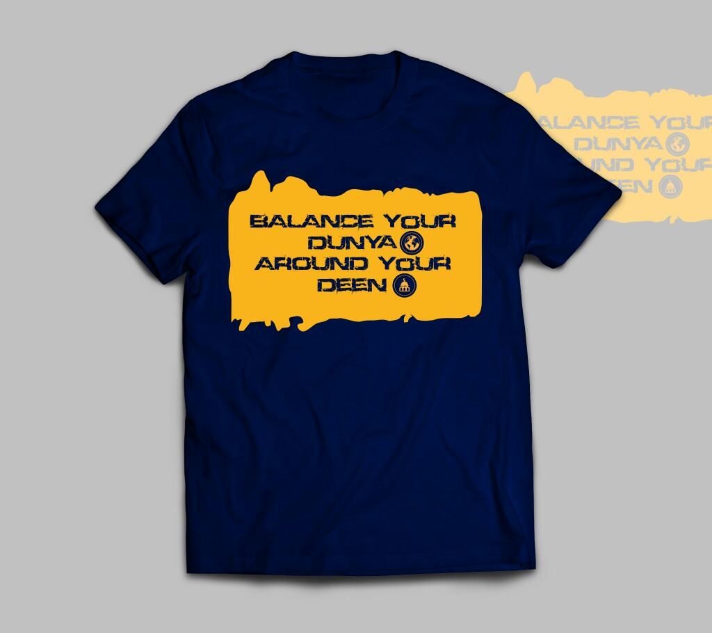 Balance Menz Cotton T-shirt - Navy Blue