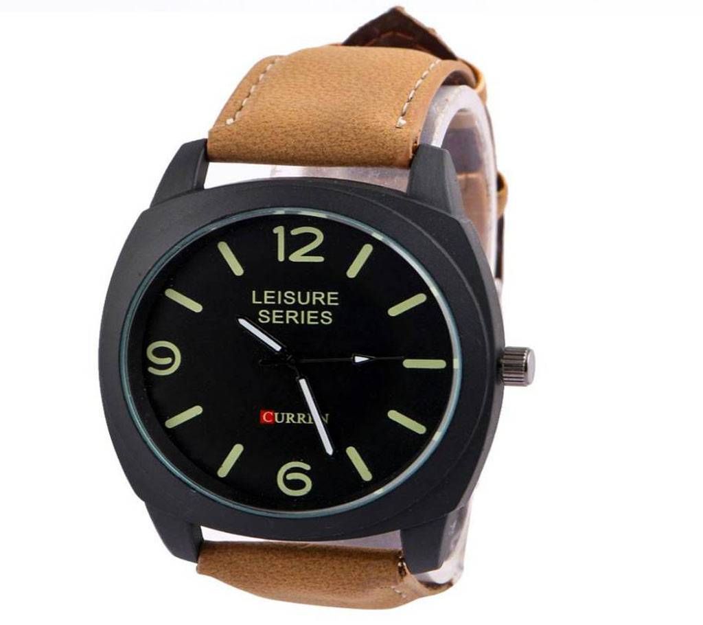 Curren Artificial Leather Analog Watch For Men