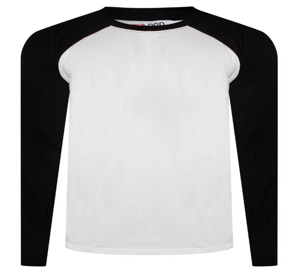 Black and White men's full sleeve T-shirt