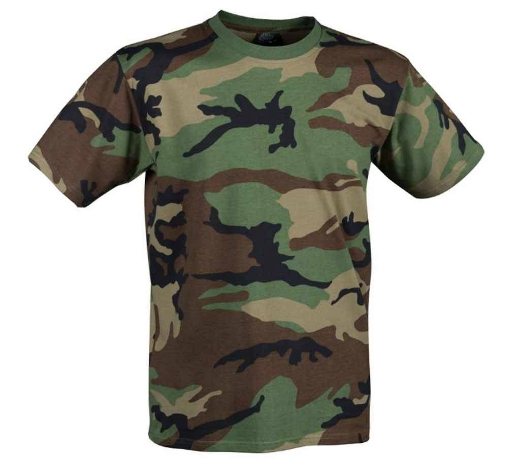 Mens Army Print T-shirt For Men 