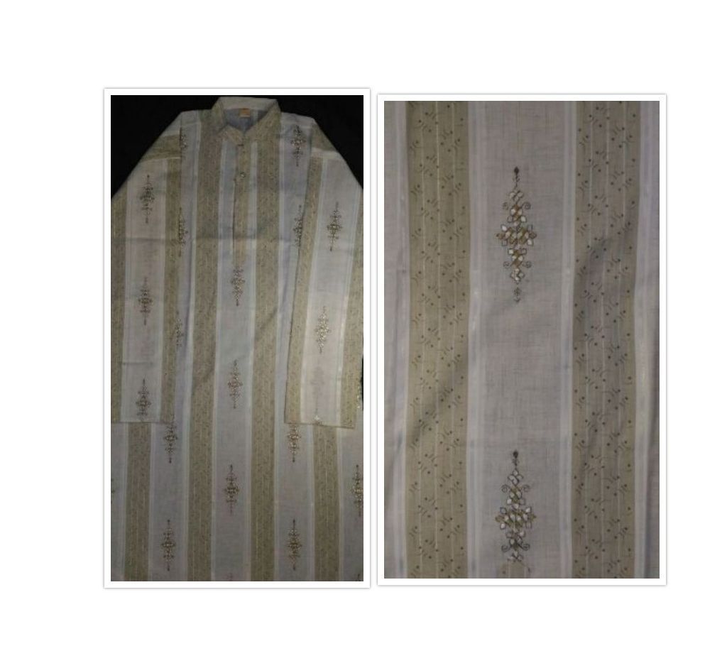 Indian Pure Cotton Long Panjabi 