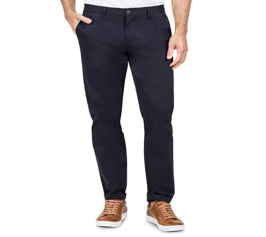 Denim Black Regular Fit Gabardine Pant 8