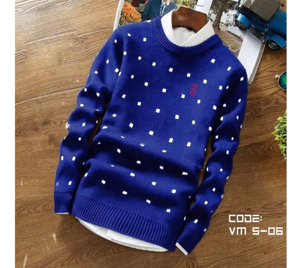 Blue Winter Sweatshirt with Premium Vestment - VM S-06 - VES