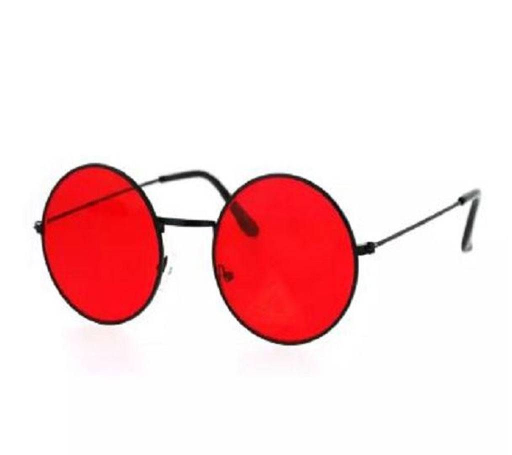 Metal Round Red Sunglasses For Men And Women