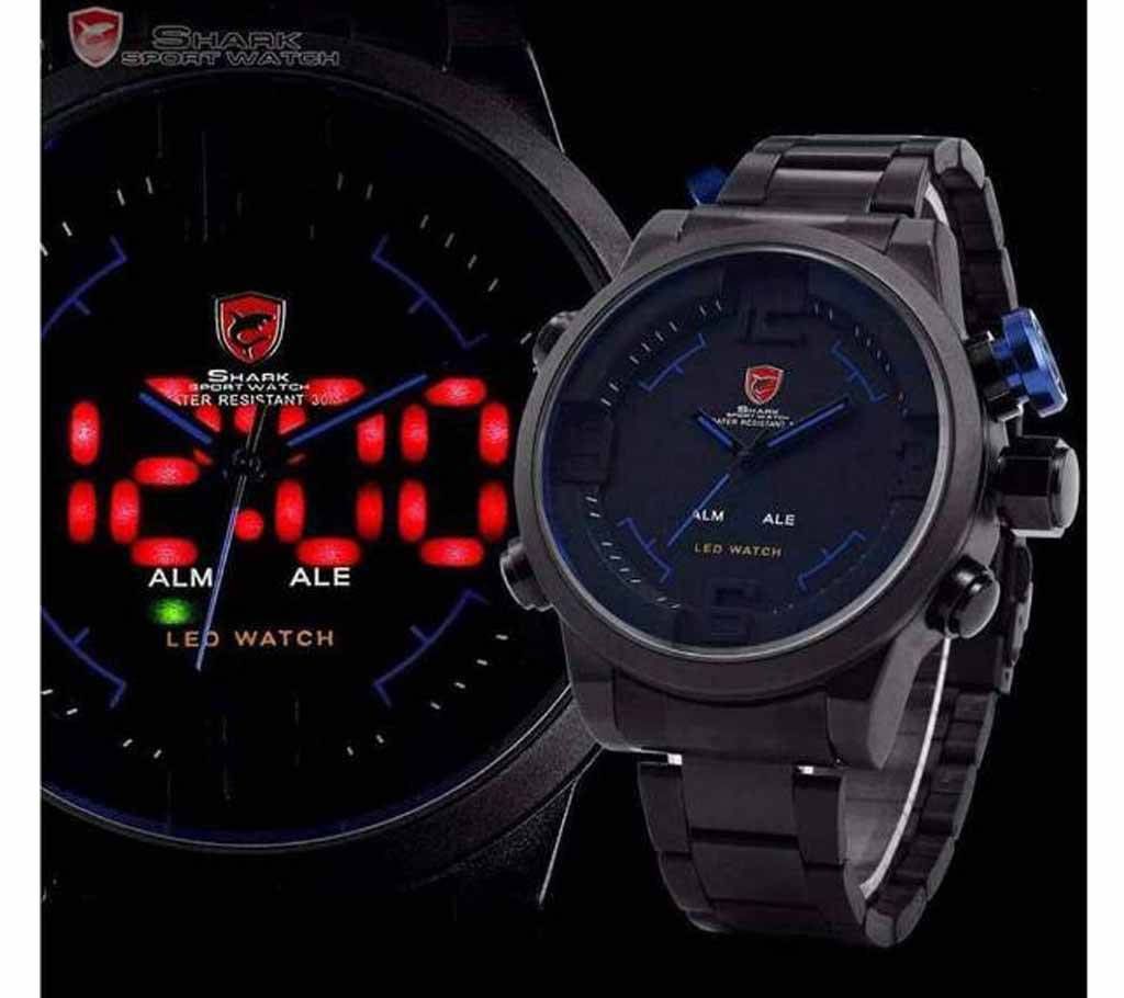 Shark LED sports gent's watch 