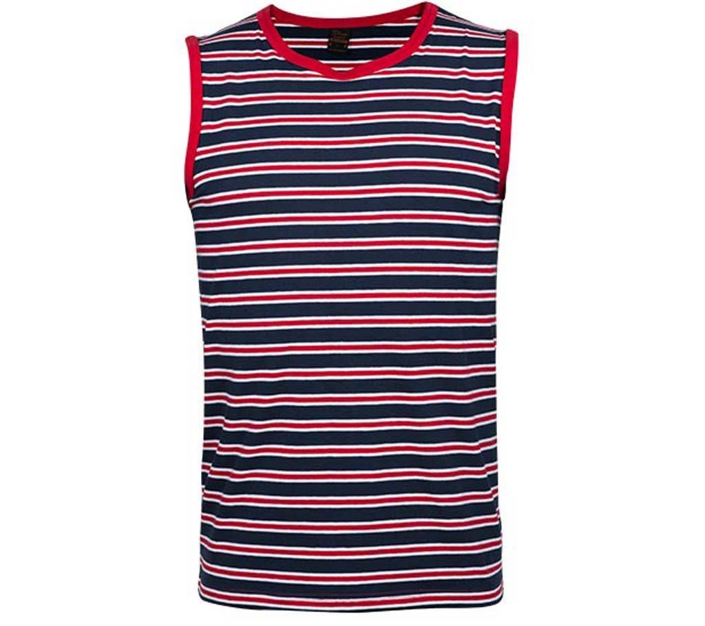 Winner Mens Tank top - 43529 - Navy and Red stripe
	
	
	
	
	
	
	
	
	
	
