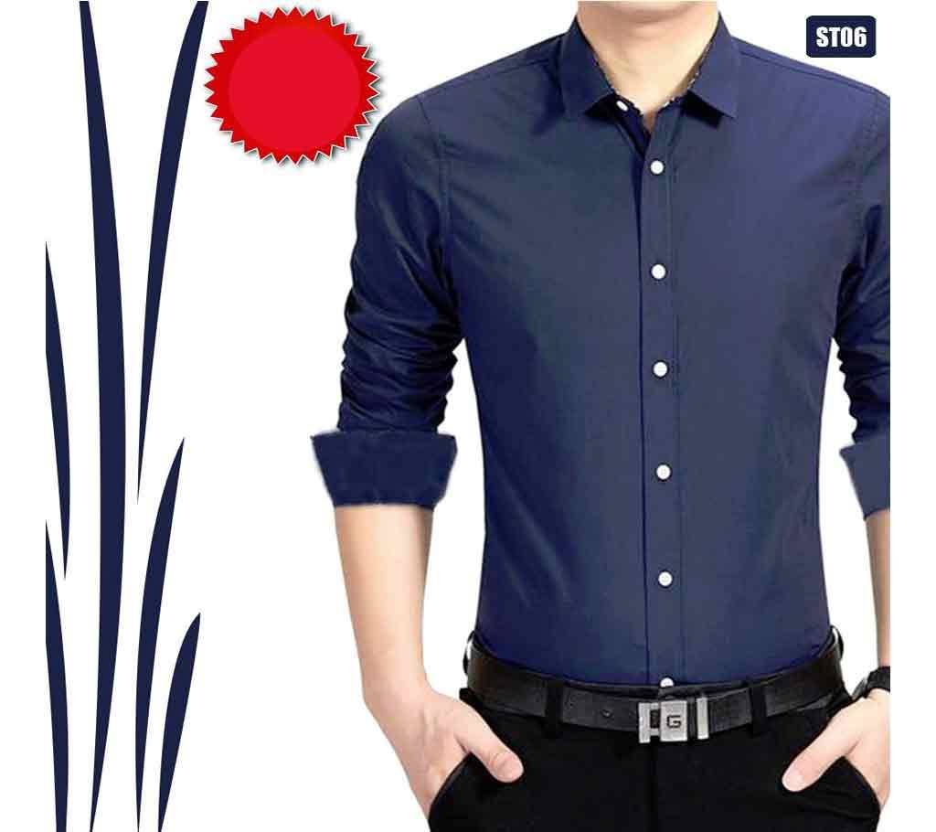 Nevy Blue Full Sleeve Shirt For Men