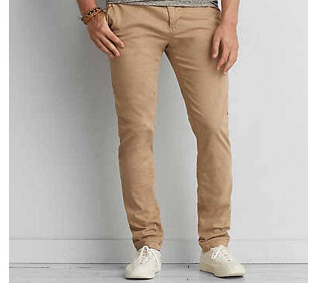 Khaki Gabardine Pant for Men