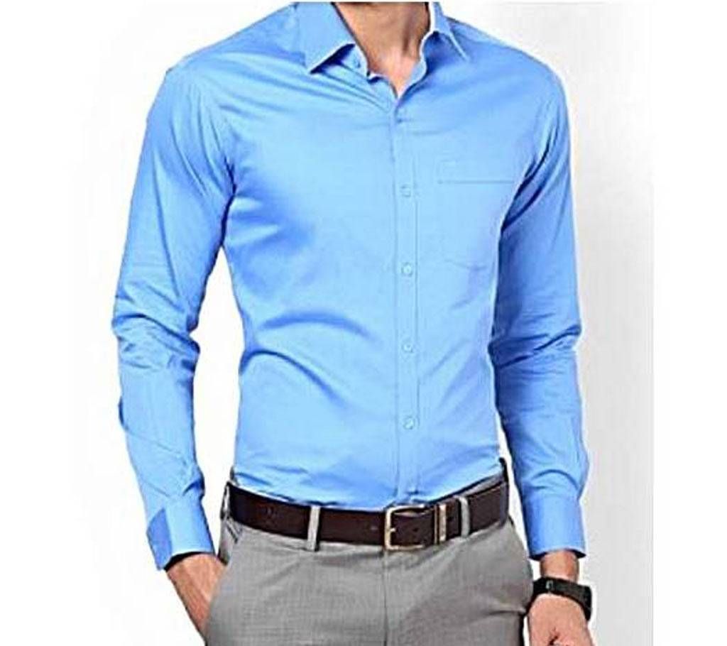 Customized Tailoring Sky blue Full Sleeve Formal Shirt