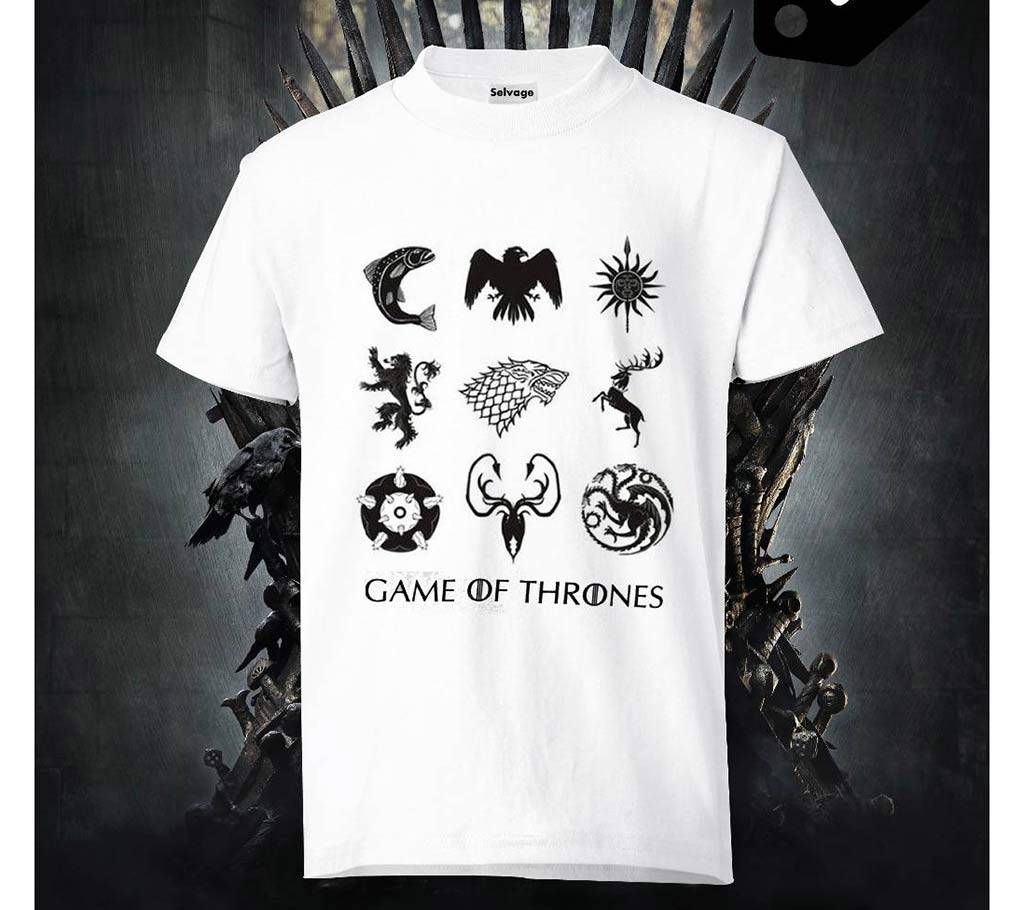 Game of Thrones House of Westeros Gents Knit Cotton T-shirt