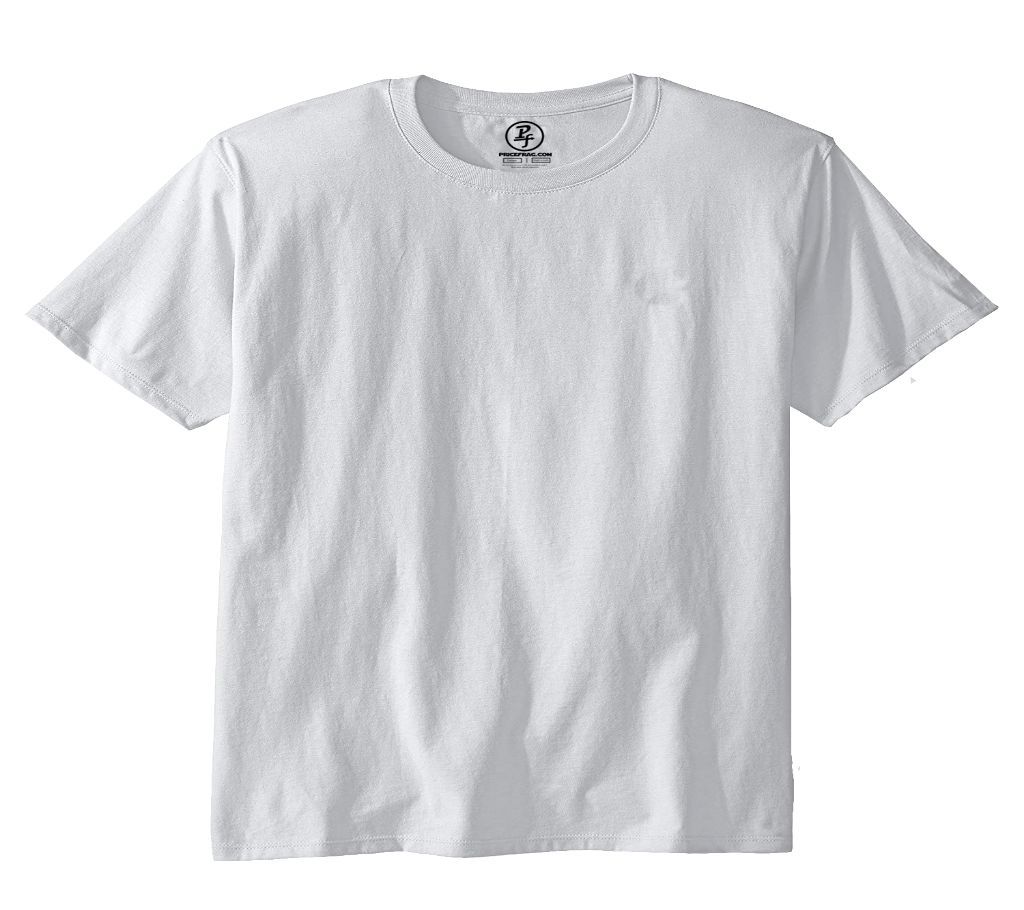 White Solid Round Neck T Shirt