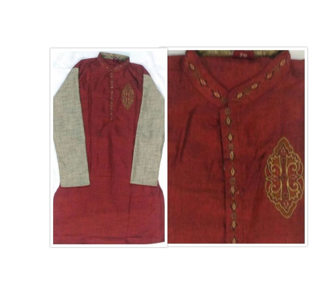 Indian Jute Cotton Panjabi 