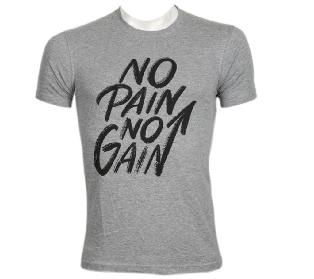 No Pain no Gain Menz Half Sleeve T-Shirt