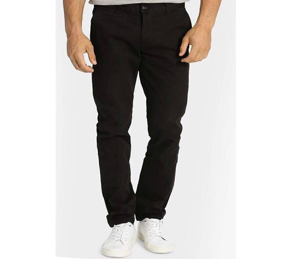 Black Charcoal Regular Fit Gabardine Pant 6