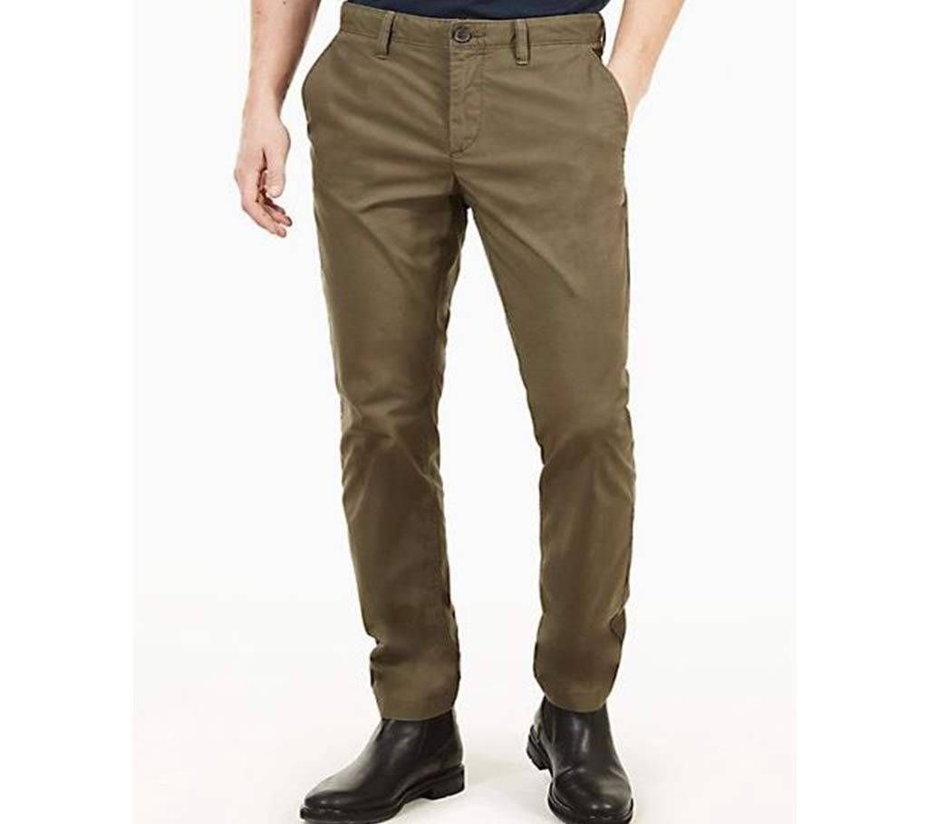 Deep Brown (Non Stretch) Gabardine Pant