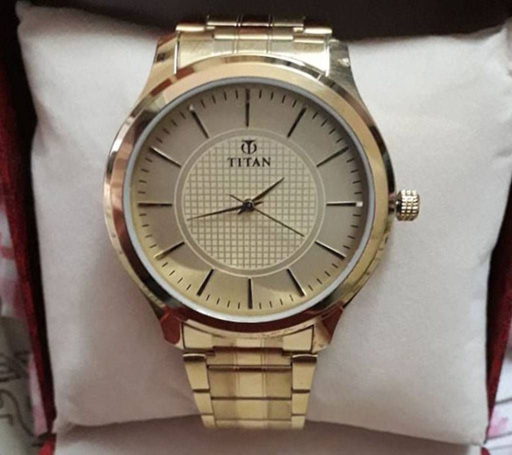 Titan Golden Watch