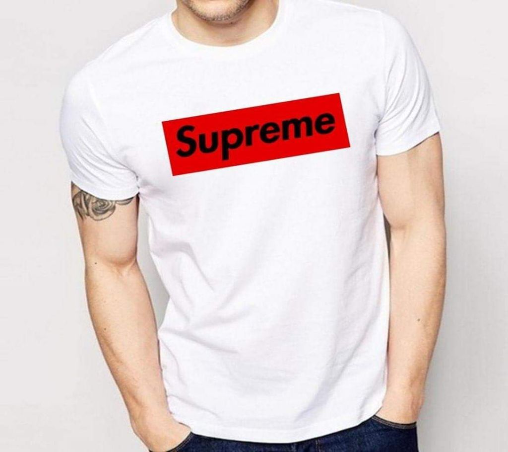 SUPREME Gents Half Sleev Tshirt