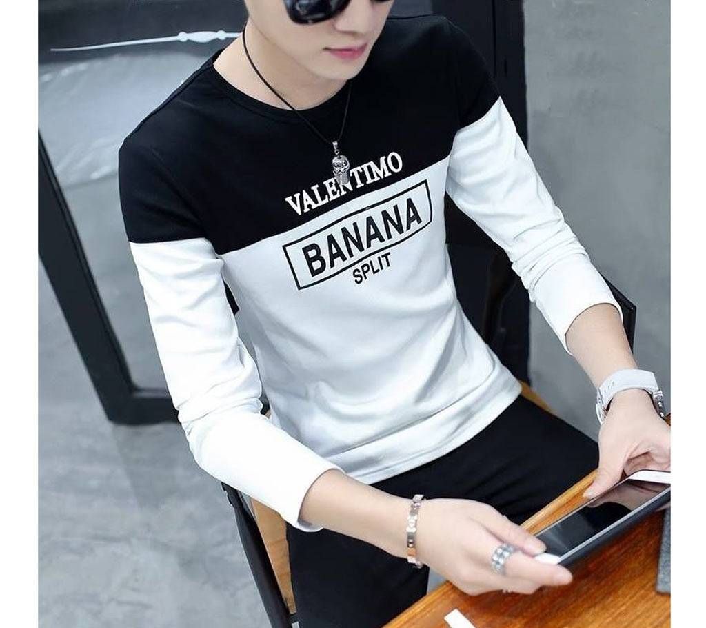 Full Sleeve Tshirt Doel 2 - Black and White - UNQ