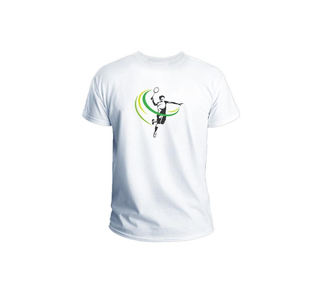 Badminton  Mens Half Sleeve T-Shirt
