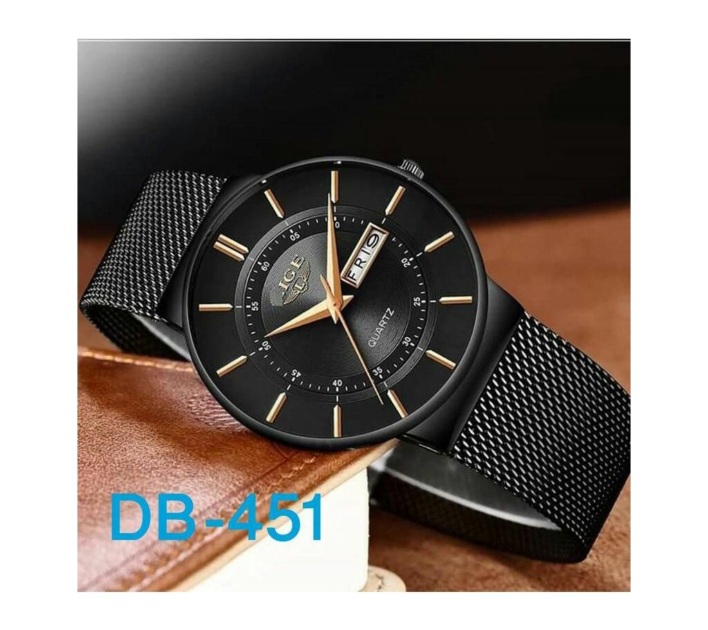 Waterproof Wrist Watch For Men-Black 
