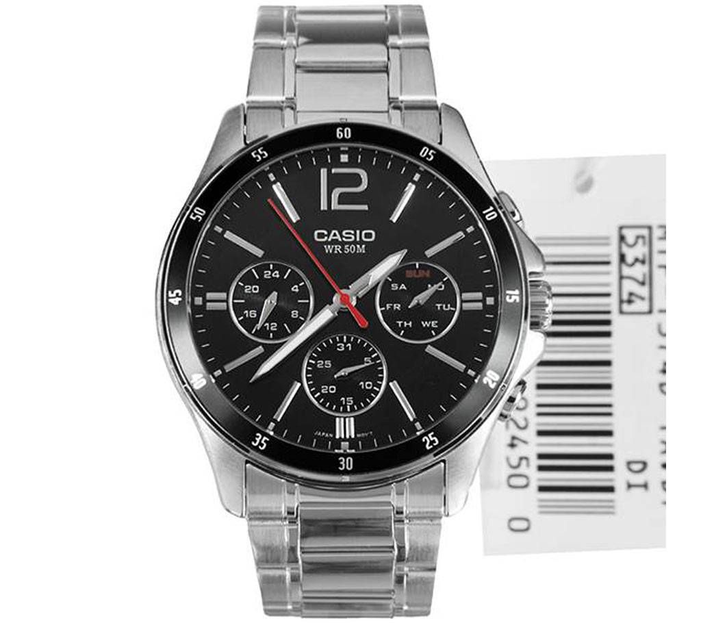 Casio MTP-1374D-1AVDF Stainless Steel Wrist Watch