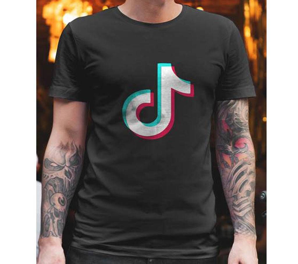TikTok Menz Half Sleeve Cotton T-Shirt