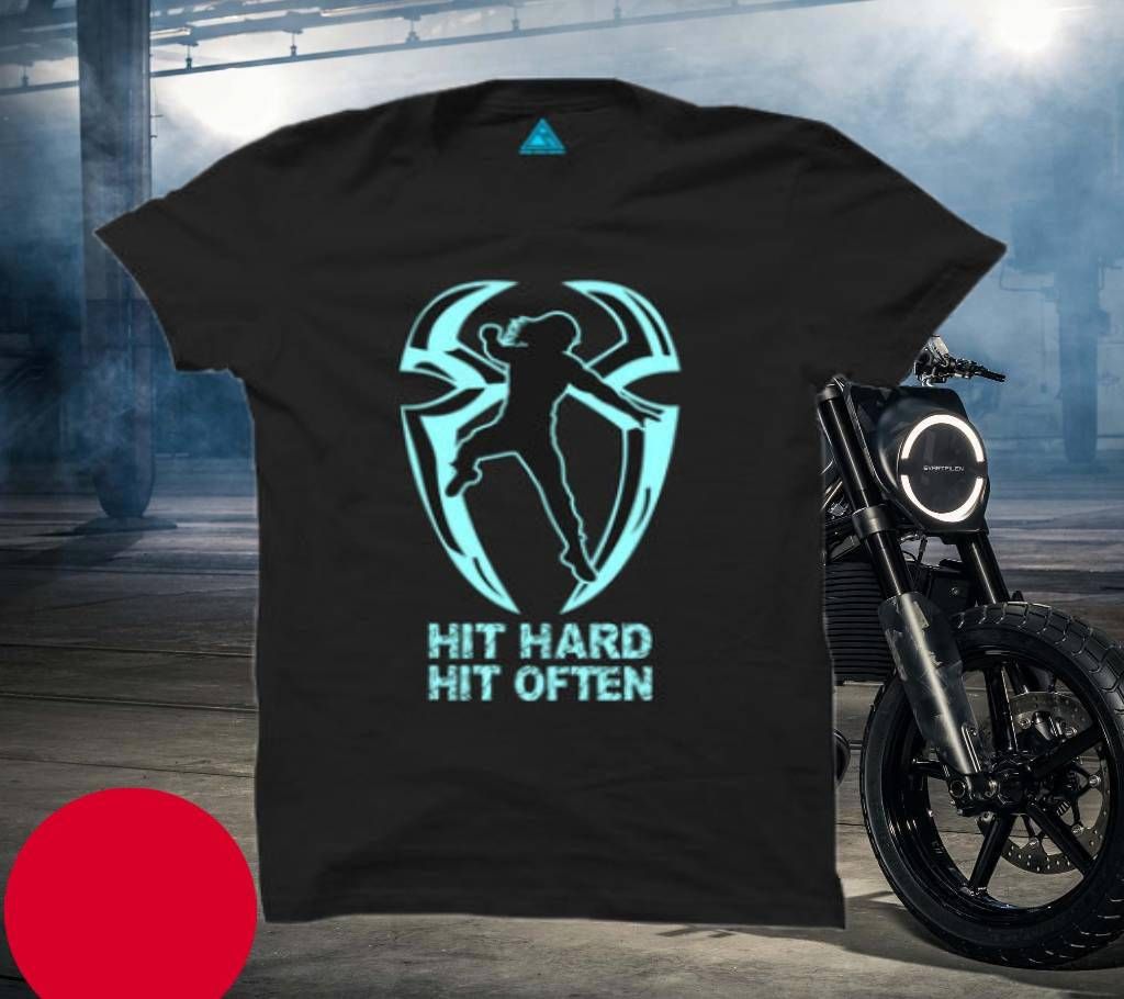 Hit Hard Hit Often Cotton T-shirt