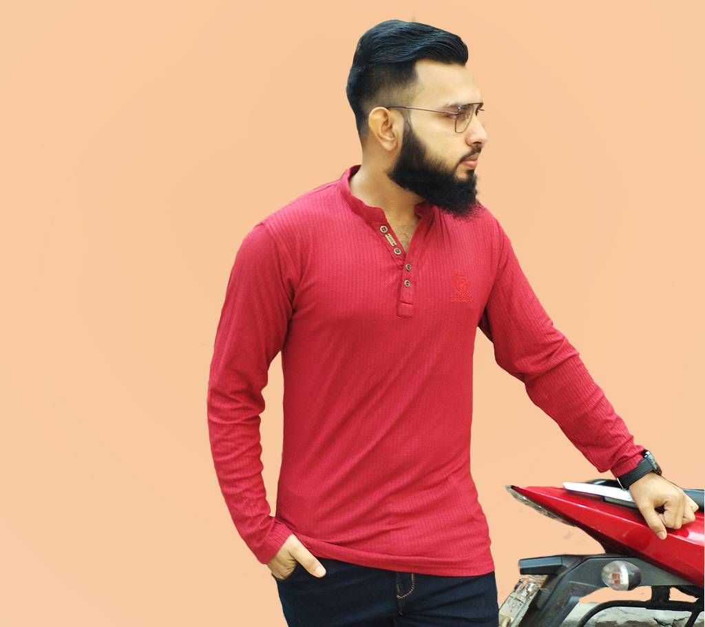 Gents Full Sleeve Winter Silk Cotton T-Shirt