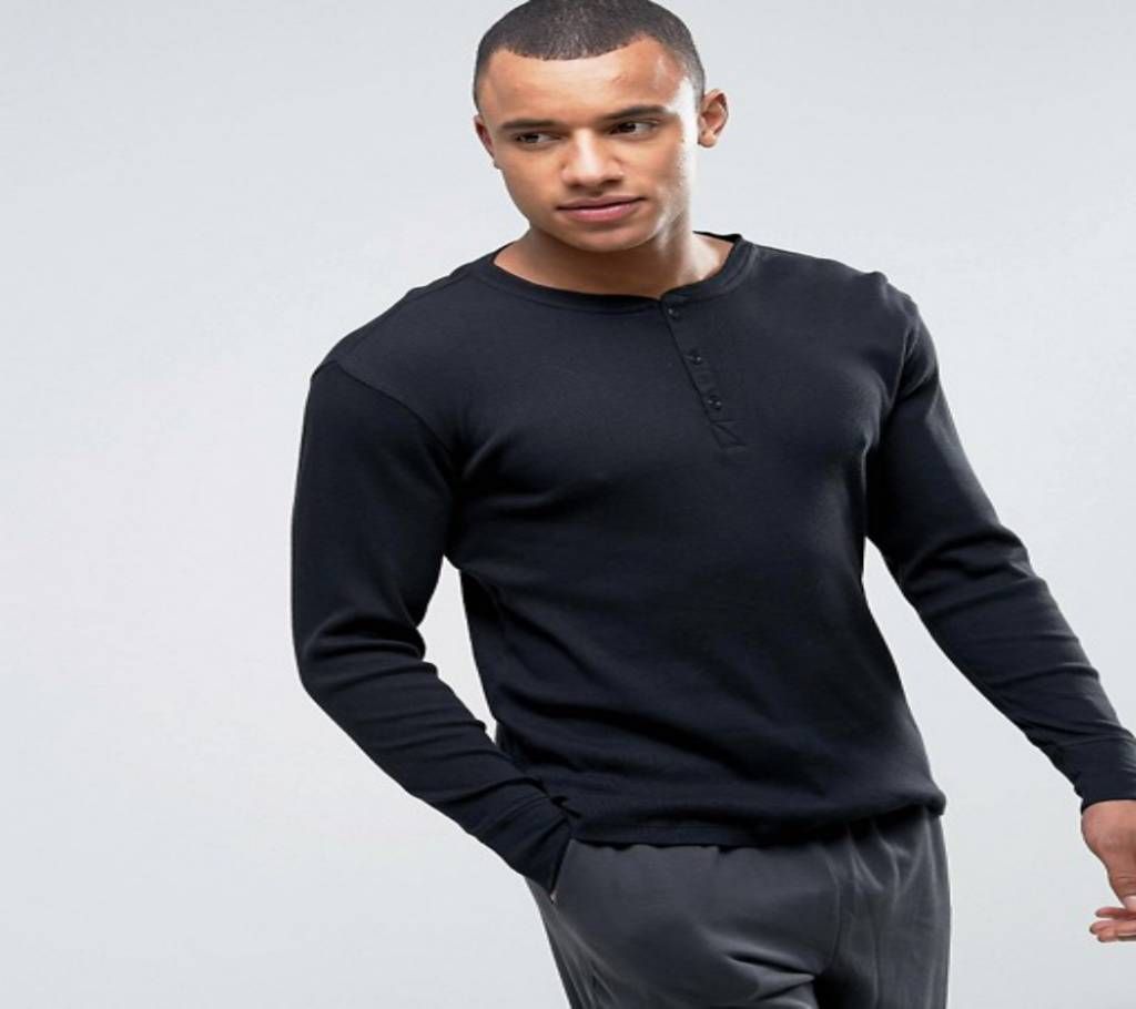 Front Button long sleeve t-shirt